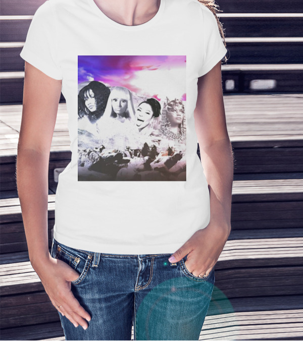 Kingkongkenn My Female Rap Mount Rushmore Nicki Minaj And Rihanna T-Shirt