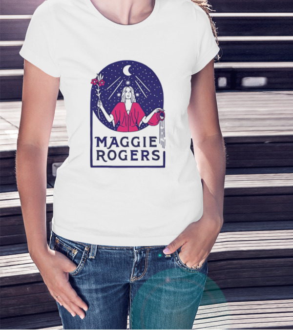 Maggie Rogers The Magi Celestial Moon Starry Night Water Bearer T-Shirt