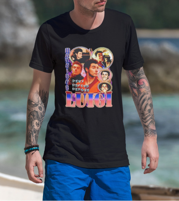 Mansion Party Luigi Deny Defend Depose T-Shirt