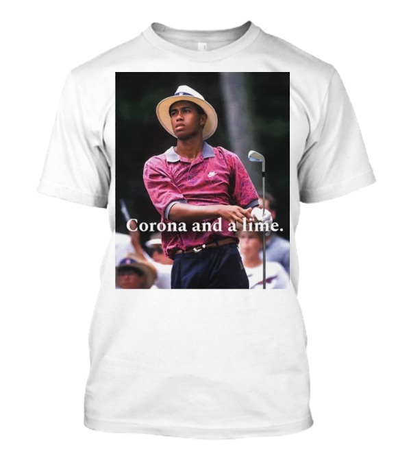 Tiger Wood Corona And A Lime Golf Style Event T-Shirt