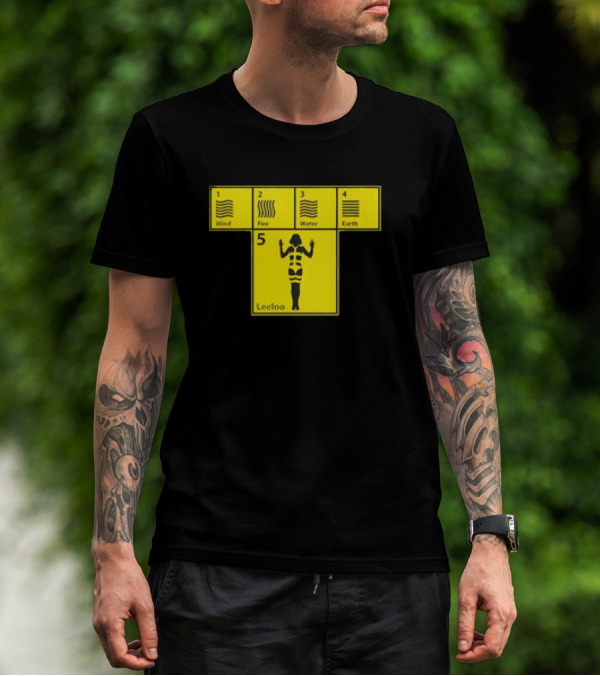 Five Elements Wind Fire Water Earth Leeloo Iconic T-Shirt