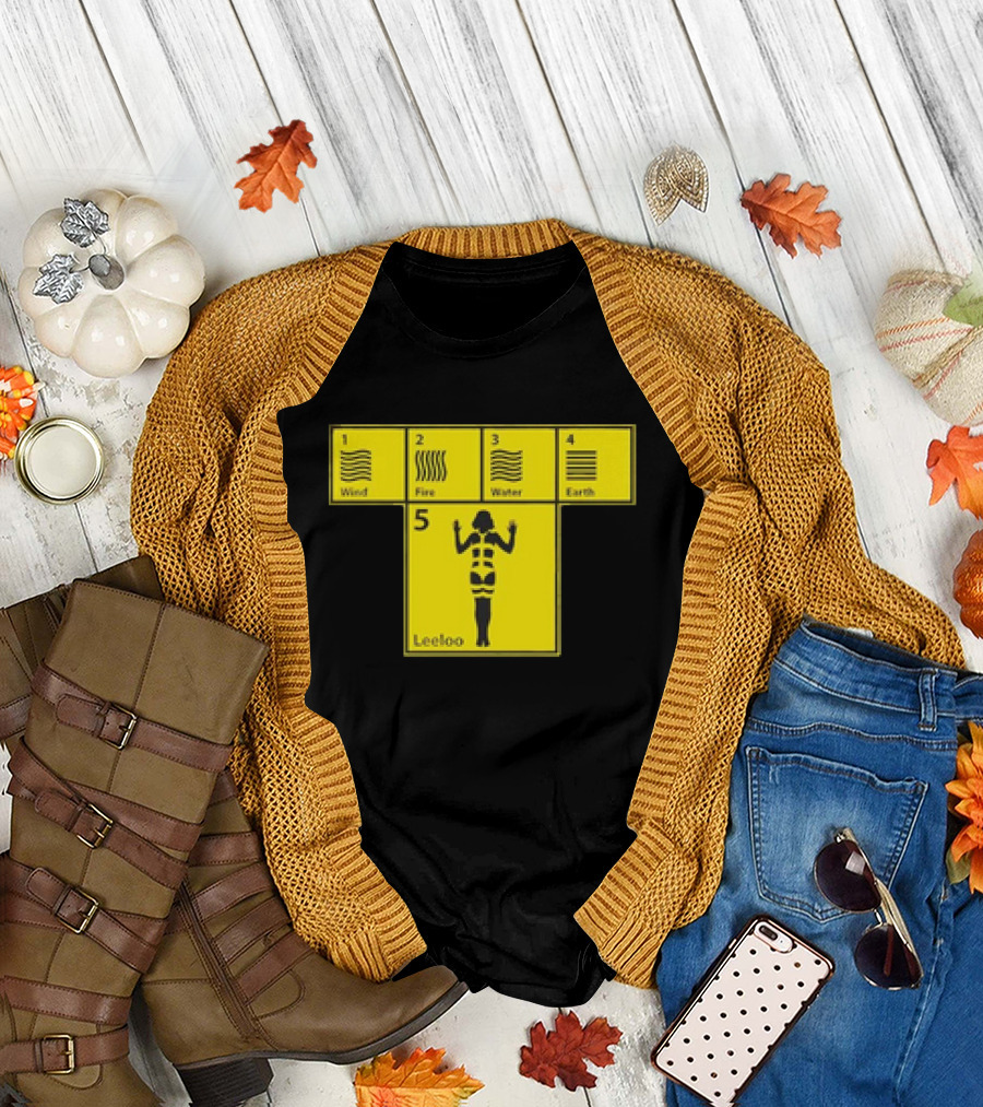 Five Elements Wind Fire Water Earth Leeloo Iconic T-Shirt