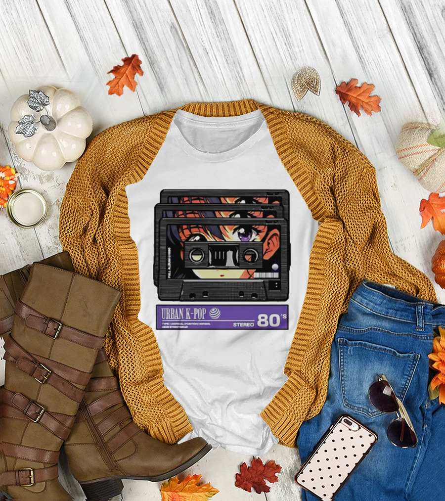 Cassette Tape Urban K-Pop Stereo 80’s Anime T-Shirt