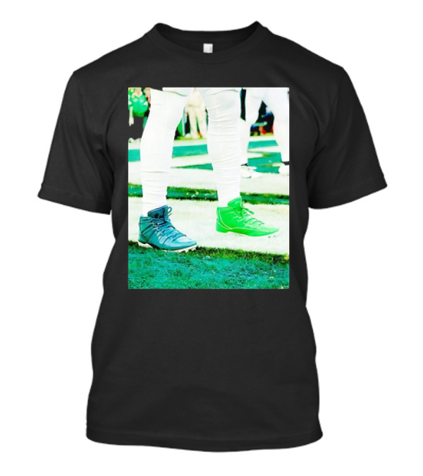 Jalen Two Shoes Colorful Football Footwear Return T-Shirt