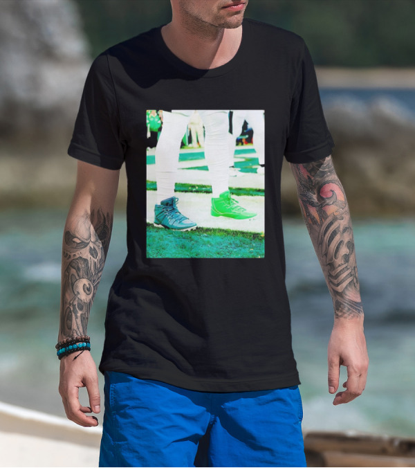 Jalen Two Shoes Colorful Football Footwear Return T-Shirt