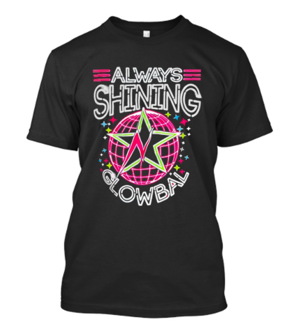 Always Shining Glowbals Neon Star Globe T-Shirt
