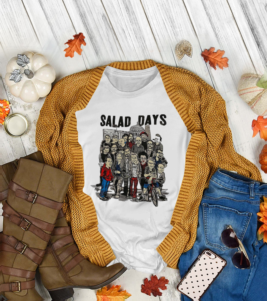 Salad Days Cast Crew Cartoon Group Capitol Building T-Shirt