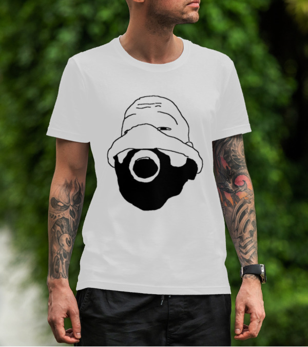 Ye Kanye West Nitrous Mask Drawing T-Shirt