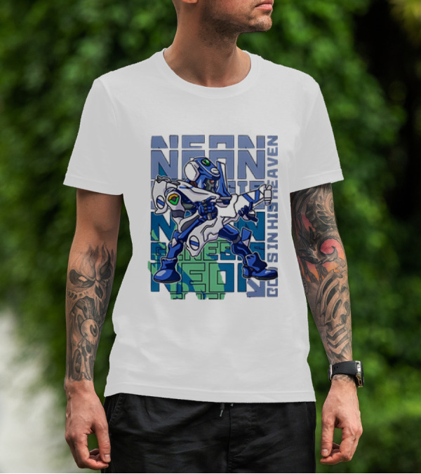 Neon Genesis Evangelion Eva-00 God's In His Heaven T-Shirt