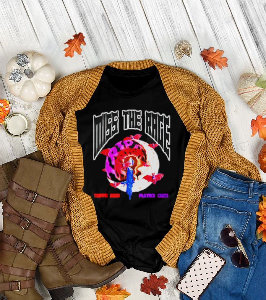 Miss the Rage Trip at Knight Trippie Redd Playboi Carti Lunar Bat Vision T-Shirt
