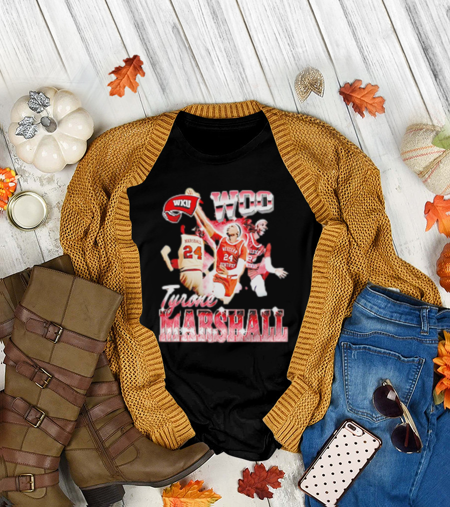 WKU Woo Tyrone Marshall Western Kentucky Hilltoppers Basketball 90s T-Shirt