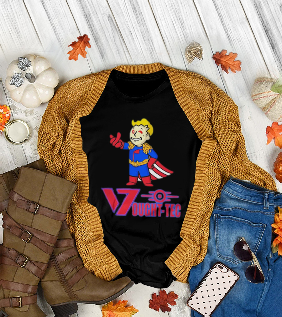 Vought Tec Homelander Vault Boy Crossover Image T-Shirt