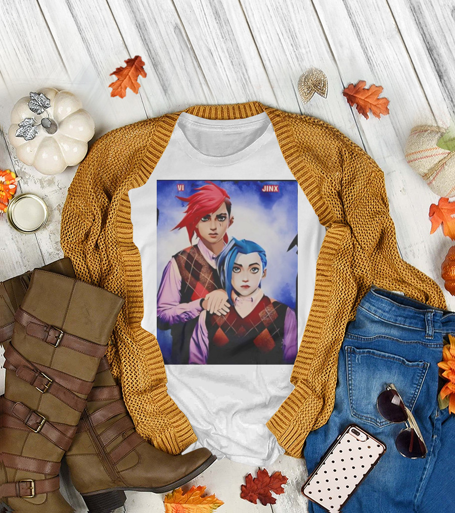 Vi Jinx League of Legends Step Brothers T-Shirt