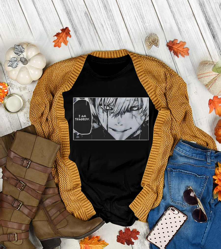 Kaneki Ken I Am Tragedy Manga Panel Anime Tokyo Ghoul T-Shirt