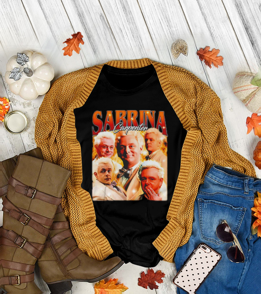 Sabrina Carpenter Crowley Aziraphale Good Omens T-Shirt