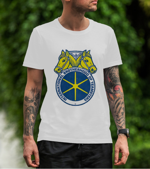 International Brotherhood Of Teamsters Emblem With Dual Horses T-Shirt