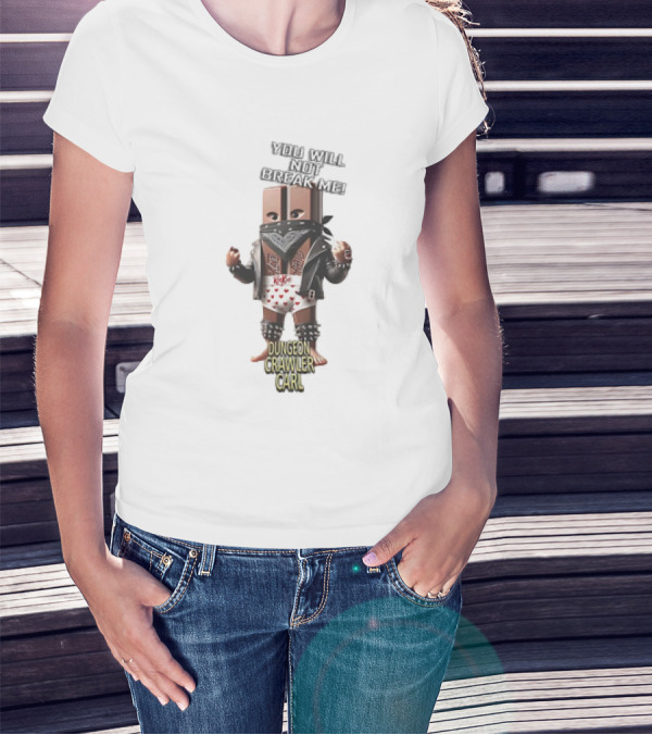 Dungeon Crawler Carl You Will Not Break Me Leather Punk T-Shirt