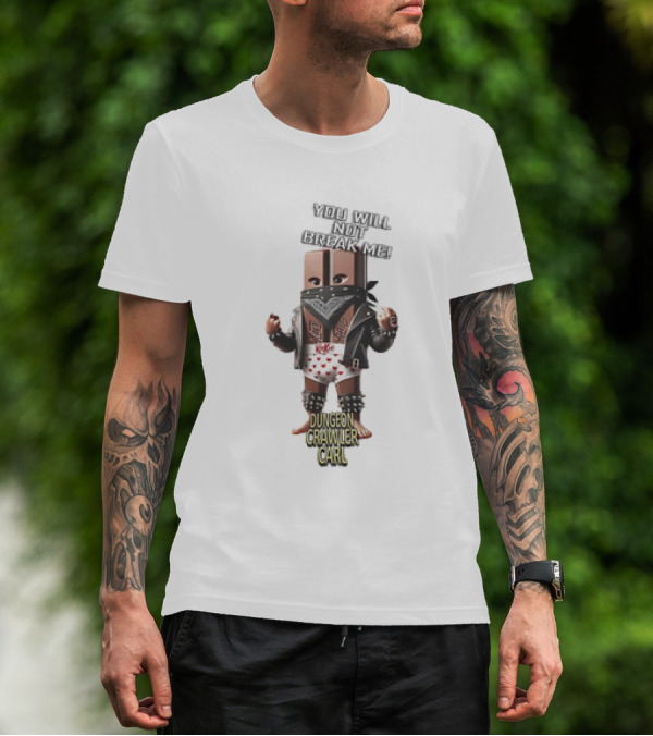 Dungeon Crawler Carl You Will Not Break Me Leather Punk T-Shirt