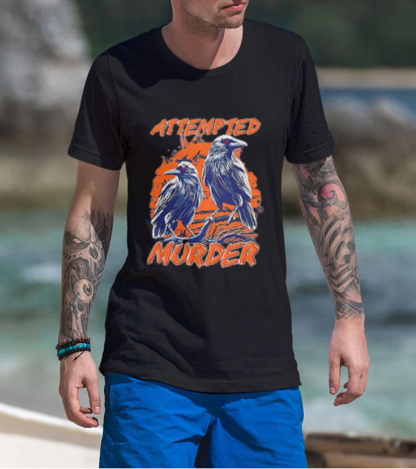Attempted Murder Vintage Ravens T-Shirt