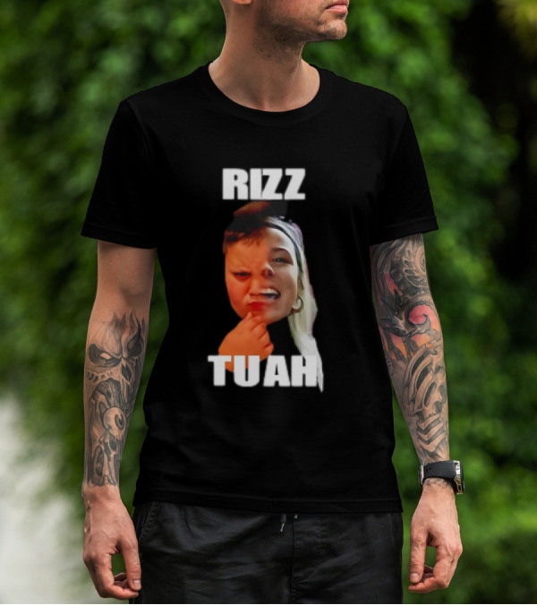 Rizz Tuah Hawk Rizzler Face Mashup T-Shirt