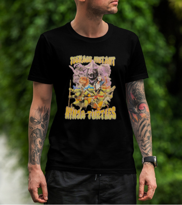 Teenage Mutant Ninja Turtles Vintage Heroic Group Adventure T-Shirt