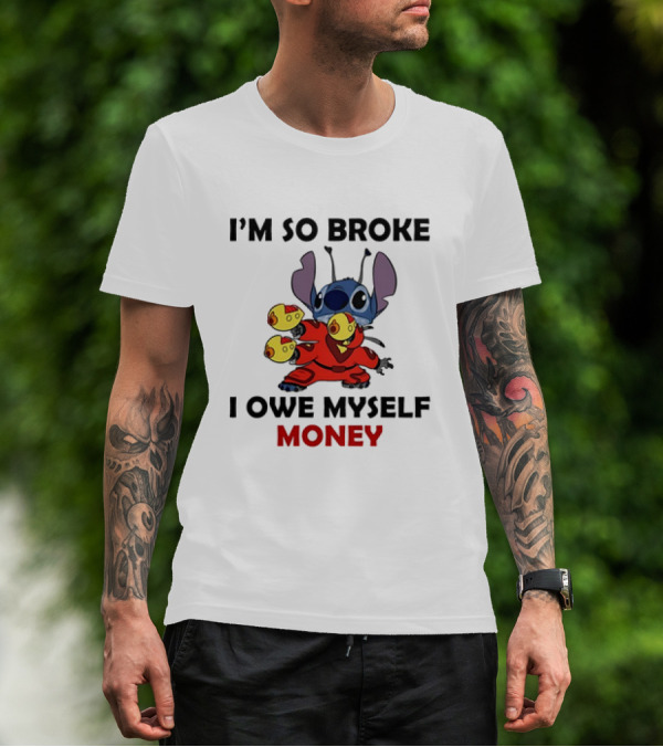 I’m So Broke I Owe Myself Money Stitch Collecting Rubber Duckies T-Shirt