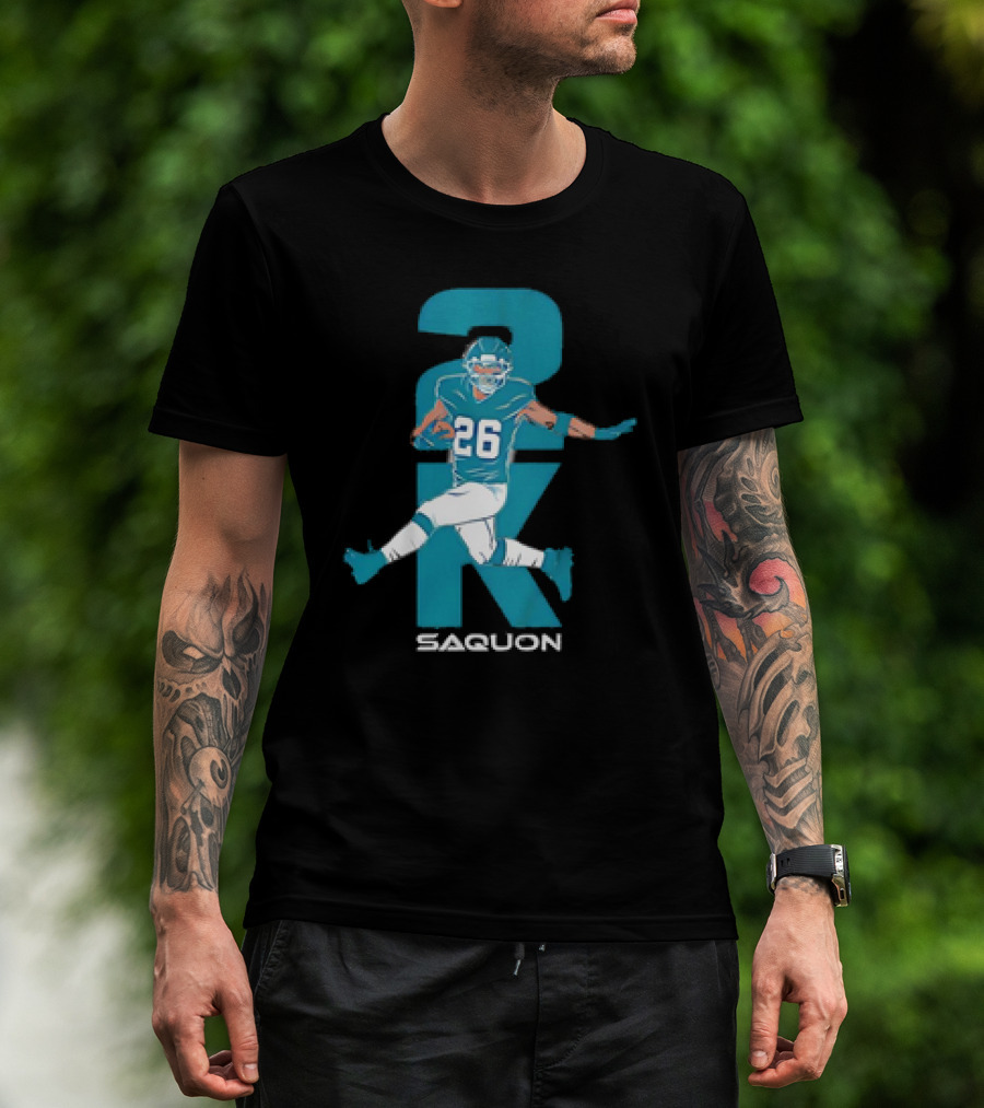 2K Saquon 26 Philadelphia Eagles NFL Football Vintage T-Shirt