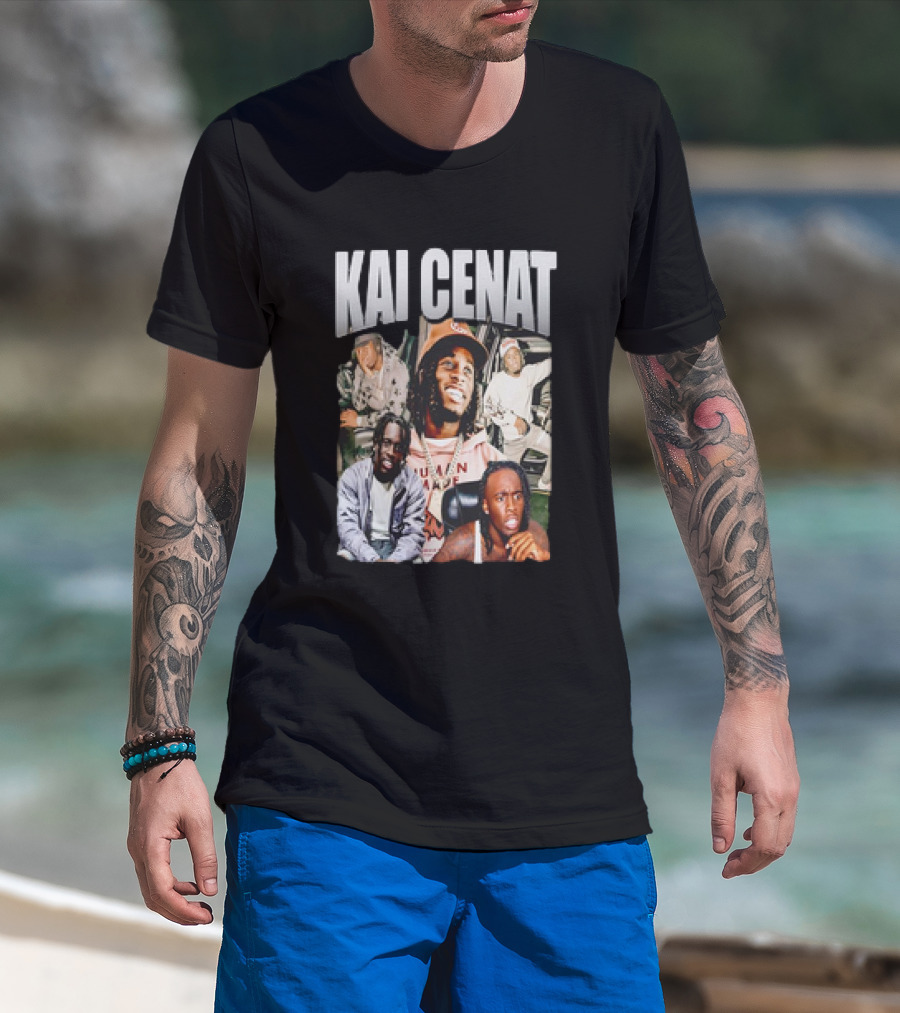 Kai Cenat Vintage Style Collage With 90s Vibe T-Shirt