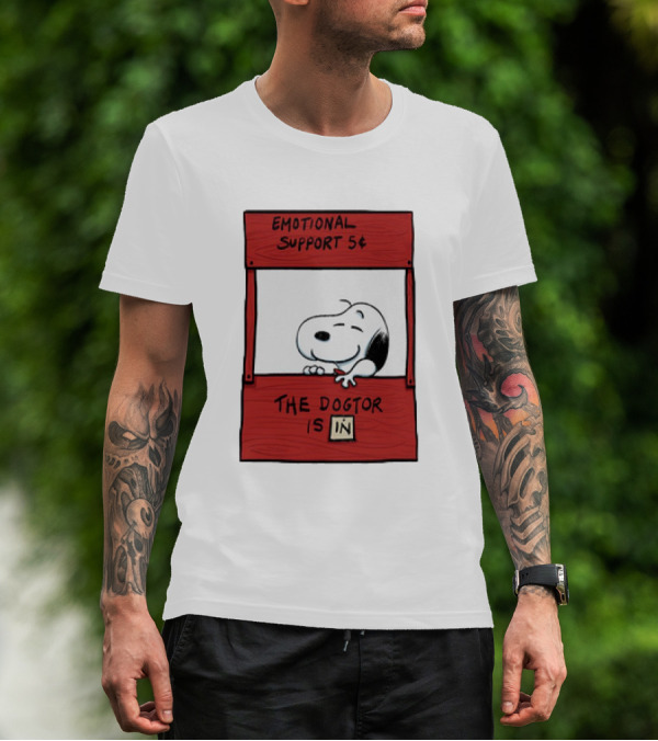 Emotional Support The Dogtor Is In T-Shirt