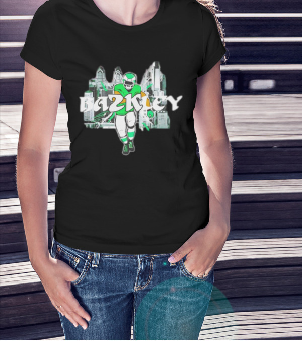 Saquon Barkley Bazkley Philadelphia Eagles 2K Football Player Cityscape T-Shirt