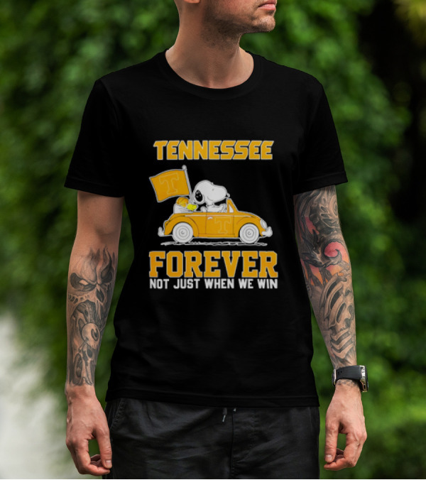 Tennessee Forever Snoopy And Woodstock Not Just When We Win T-Shirt