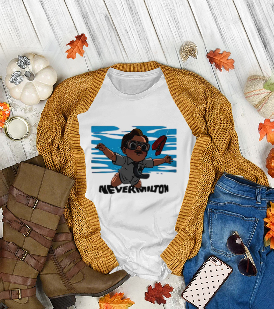 Milton Waddams Nevermilton Nirvana Nevermind Parody Office Space Mashup T-Shirt