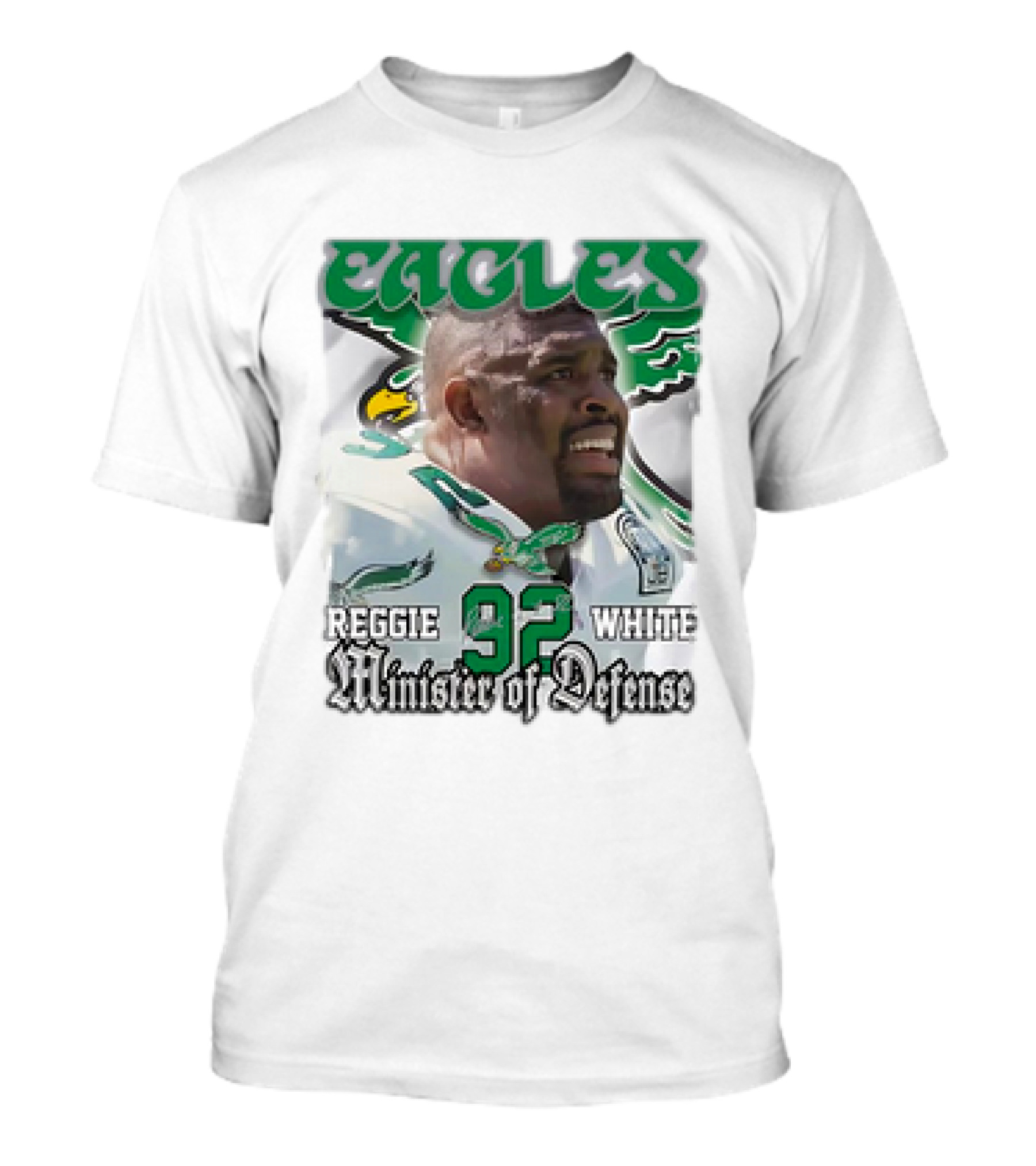 Eagles Reggie White 92 Minister Of Defense T-Shirt