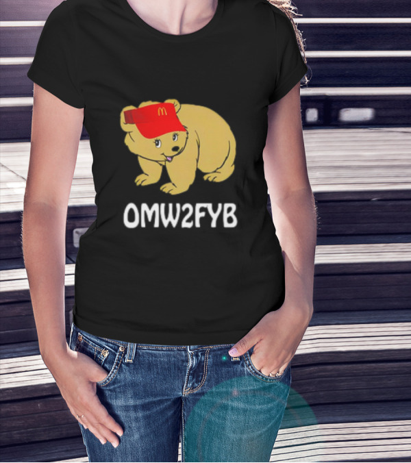OMW2FYB Bear In Fast Food Cap T-Shirt