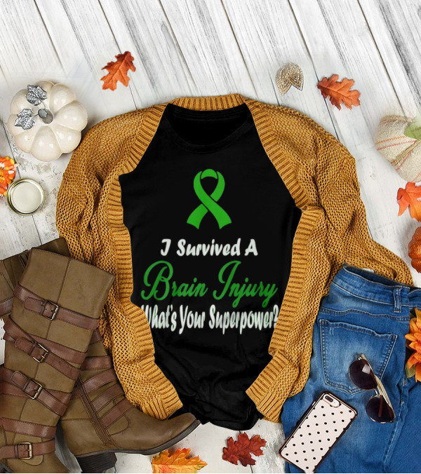 I Survived A Brain Injury What's Your Superpower? T-Shirt