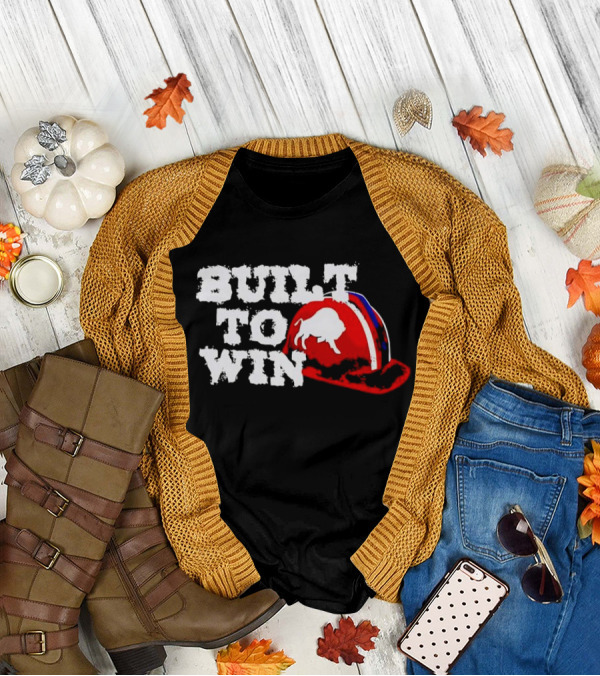 Built To Win Buffalo Bills Helmet Logo T-Shirt