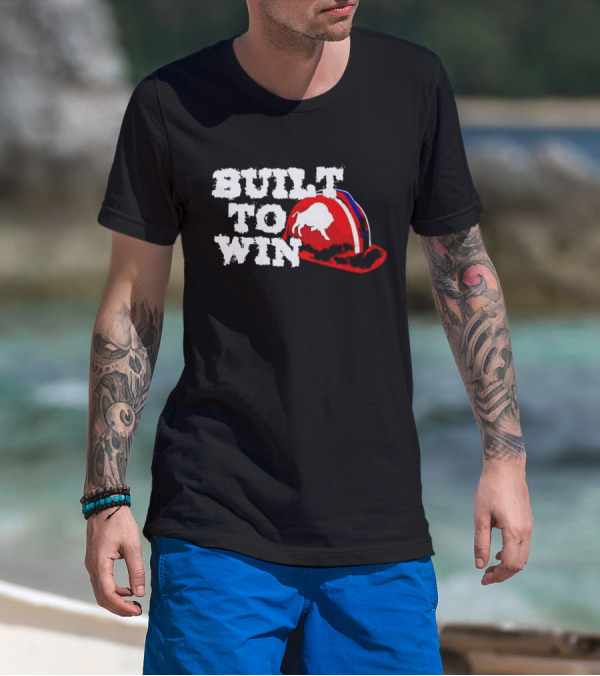 Built To Win Buffalo Bills Helmet Logo T-Shirt