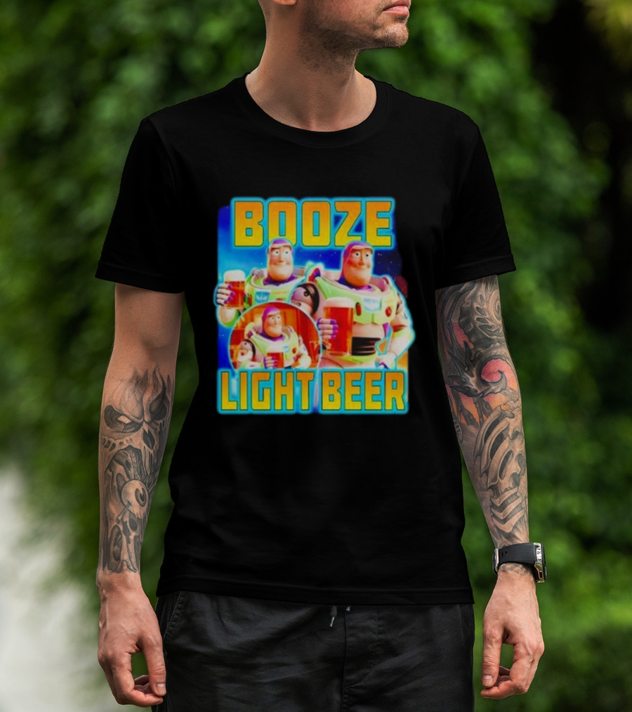Buzz Lightyear Booze Light Beer Toy Story Parody T-Shirt