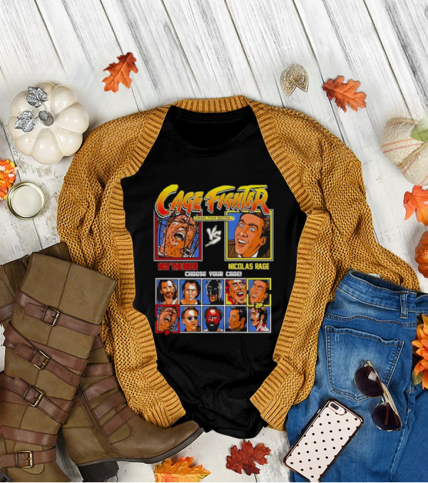 Cage Fighter Console Tour Edition Not The Bees Vs Nicolas Rage Choose Your Cage T-Shirt