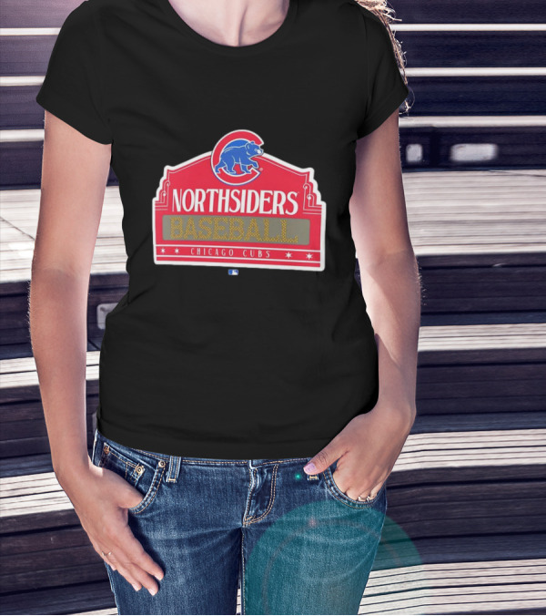 Northsiders Baseball Chicago Cubs Bear Emblem T-Shirt