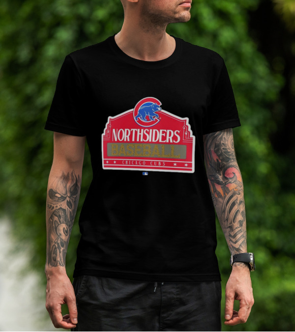 Northsiders Baseball Chicago Cubs Bear Emblem T-Shirt