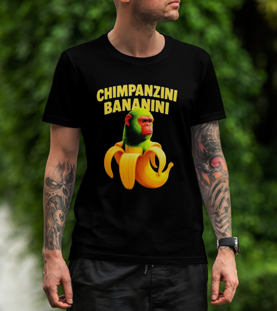 Chimpanzini Bananini Fun Italian Brandnot Style T-Shirt