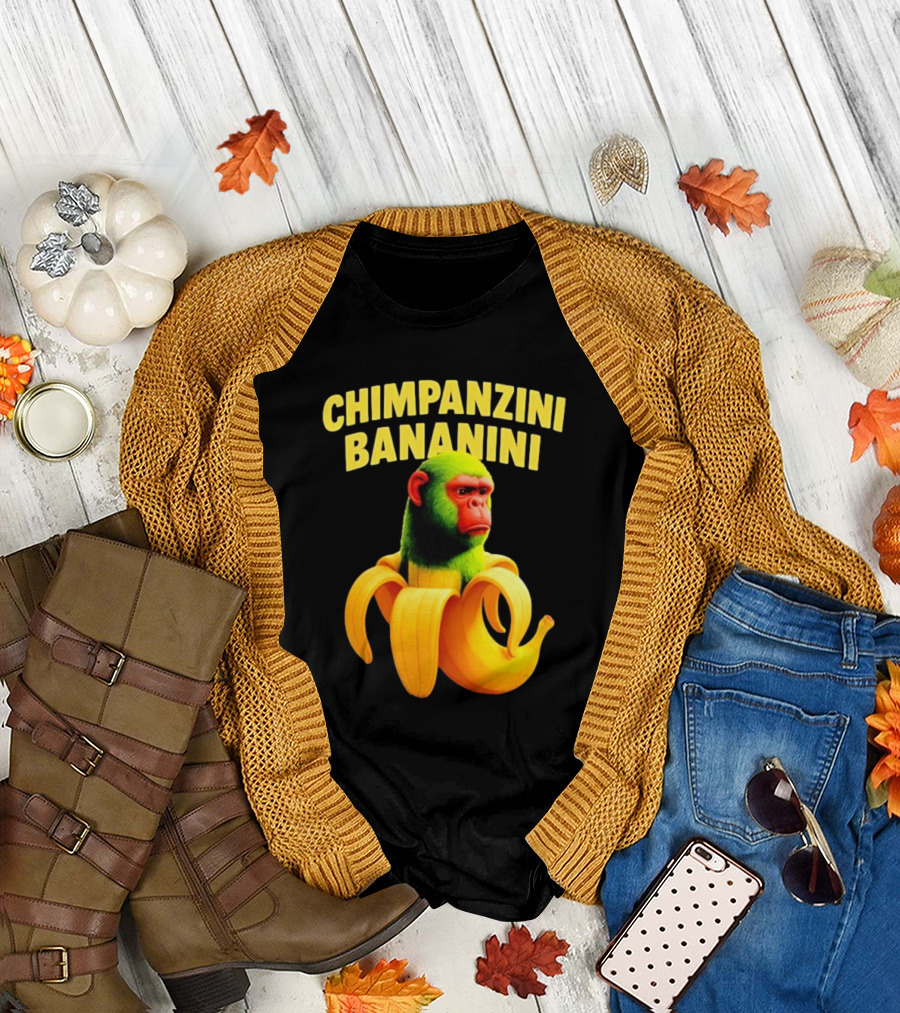 Chimpanzini Bananini Fun Italian Brandnot Style T-Shirt