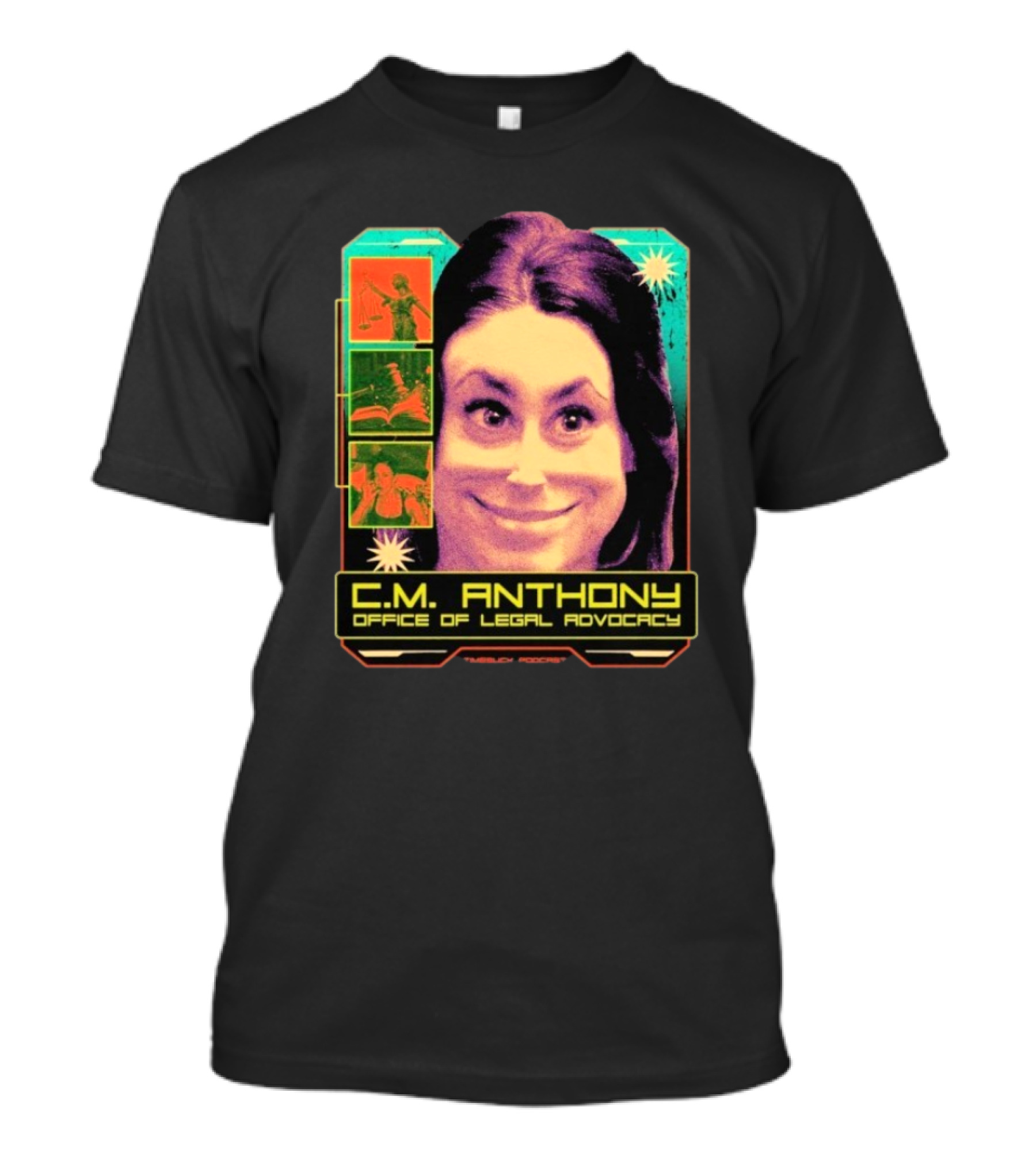 C.M. Anthony Office Of Legal Advocacy Retro Pop Art Style T-Shirt