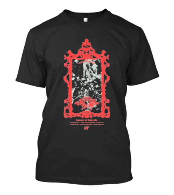 Counterparts Heaven Let Them Die Angel Faded Ornate Red Frame T-Shirt