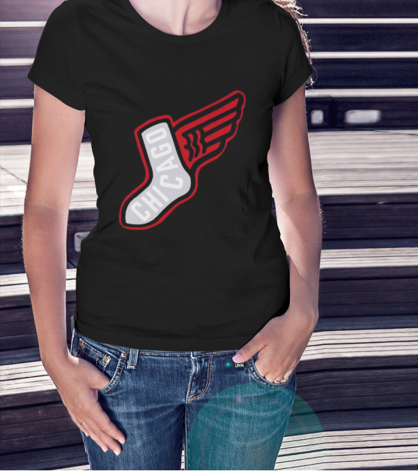 Chicago Winged Sock T-Shirt