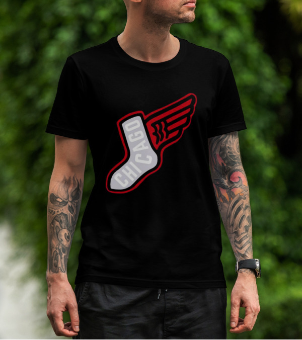 Chicago Winged Sock T-Shirt