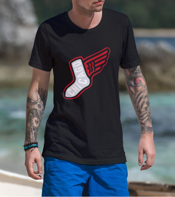 Chicago Winged Sock T-Shirt