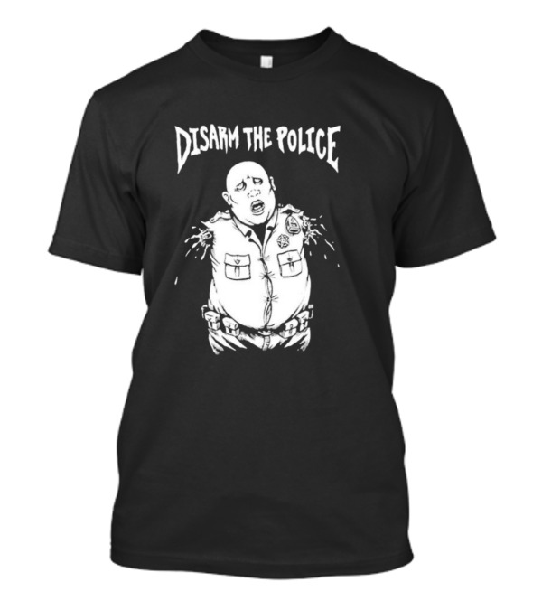 Disarm The Police Cartoon Officer Pop Art Style T-Shirt