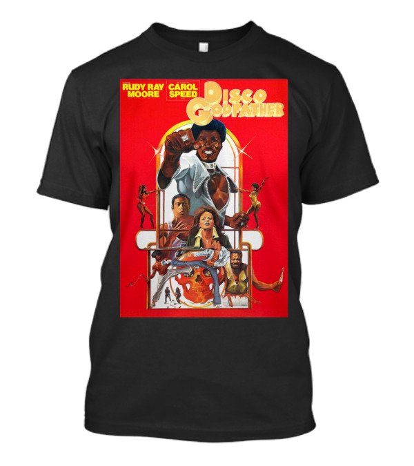 Rudy Ray Moore Carol Speed Disco Godfather Retro Movie Art T-Shirt